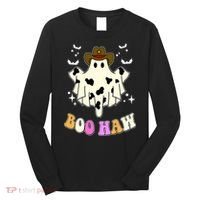 Boo Haw Retro Western Halloween Long Sleeve Shirt thumb 0