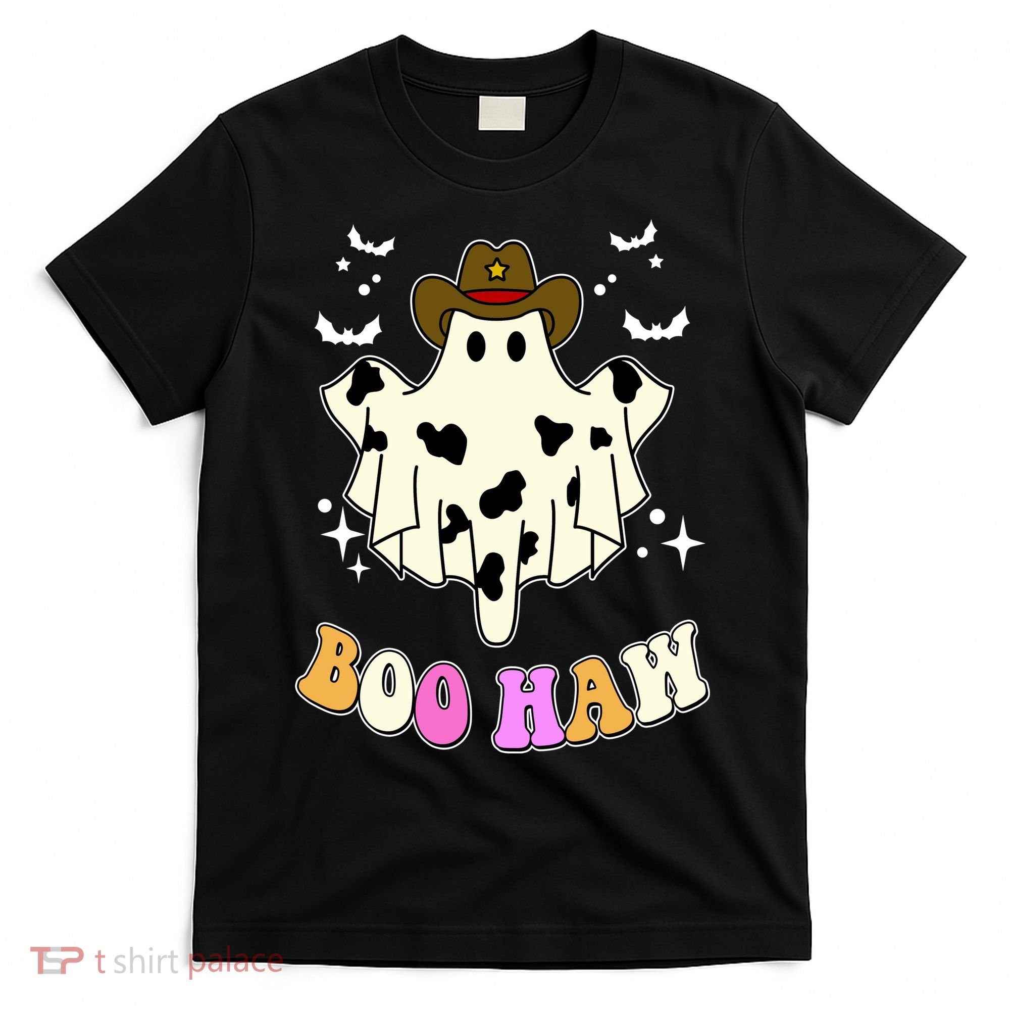 Boo Haw Retro Western Halloween T-Shirt