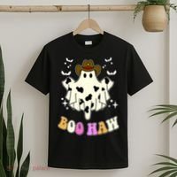 Boo Haw Retro Western Halloween T-Shirt thumb 2