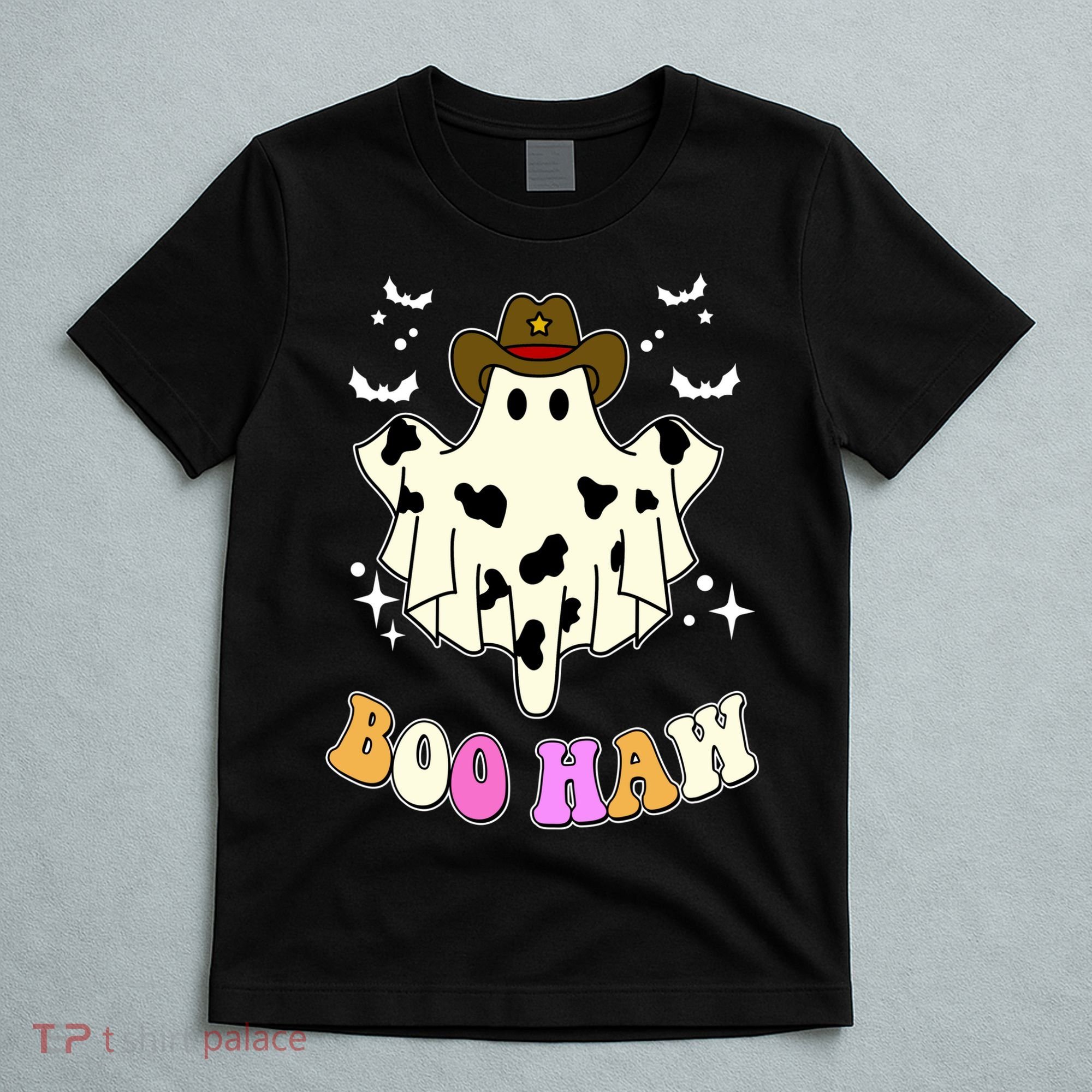 Boo Haw Retro Western Halloween T-Shirt