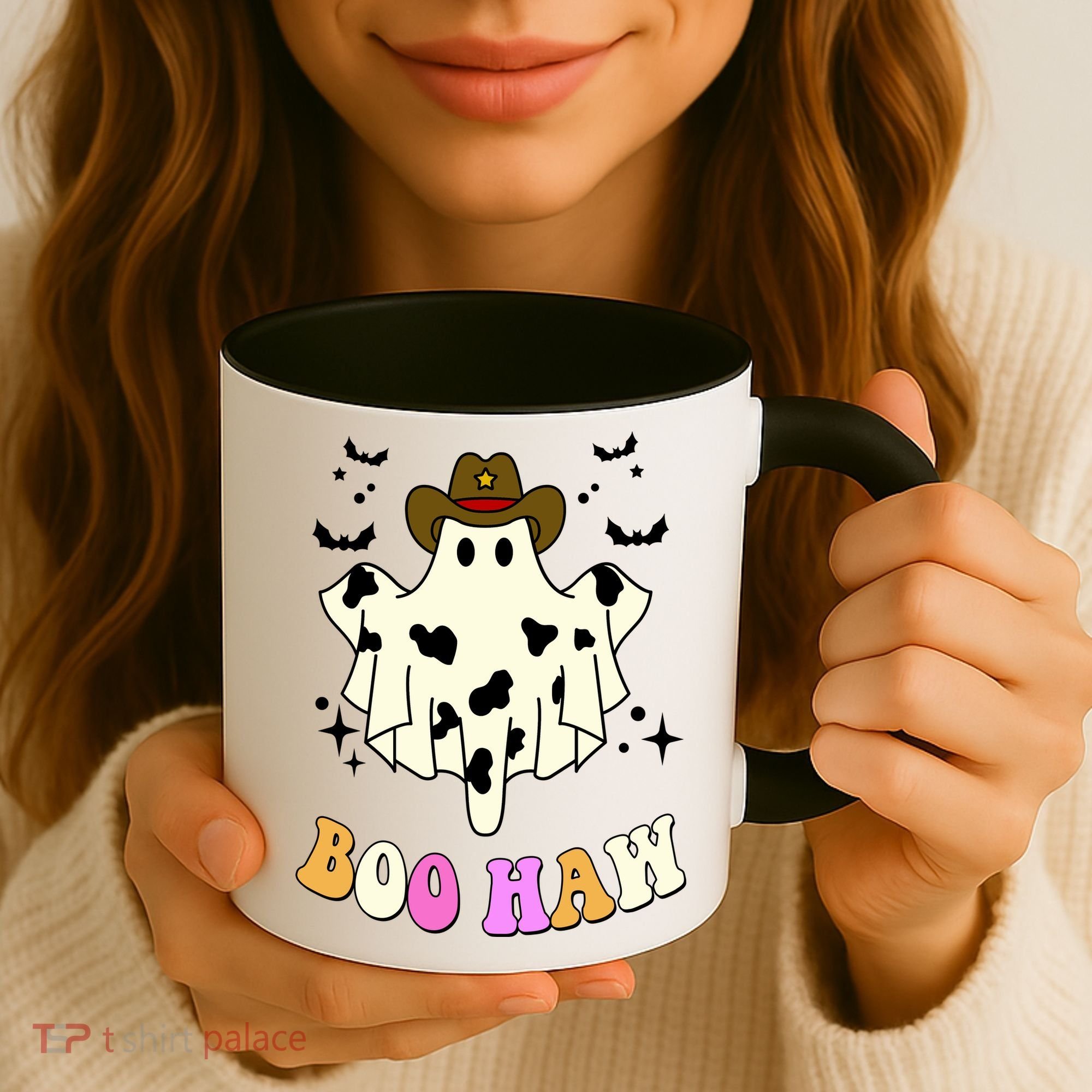 Boo Haw Retro Western Halloween Coffee Mug