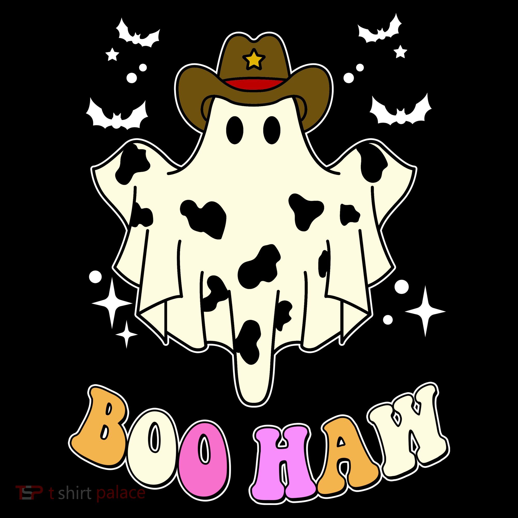 Boo Haw Retro Western Halloween Women's Hoodie