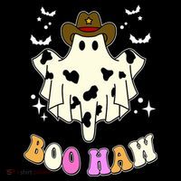 Boo Haw Retro Western Halloween Mousepad thumb 1