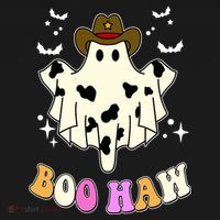 Boo Haw Retro Western Halloween Toddler Hoodie thumb 2
