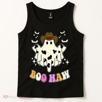 Boo Haw Retro Western Halloween Tank Top thumb 2