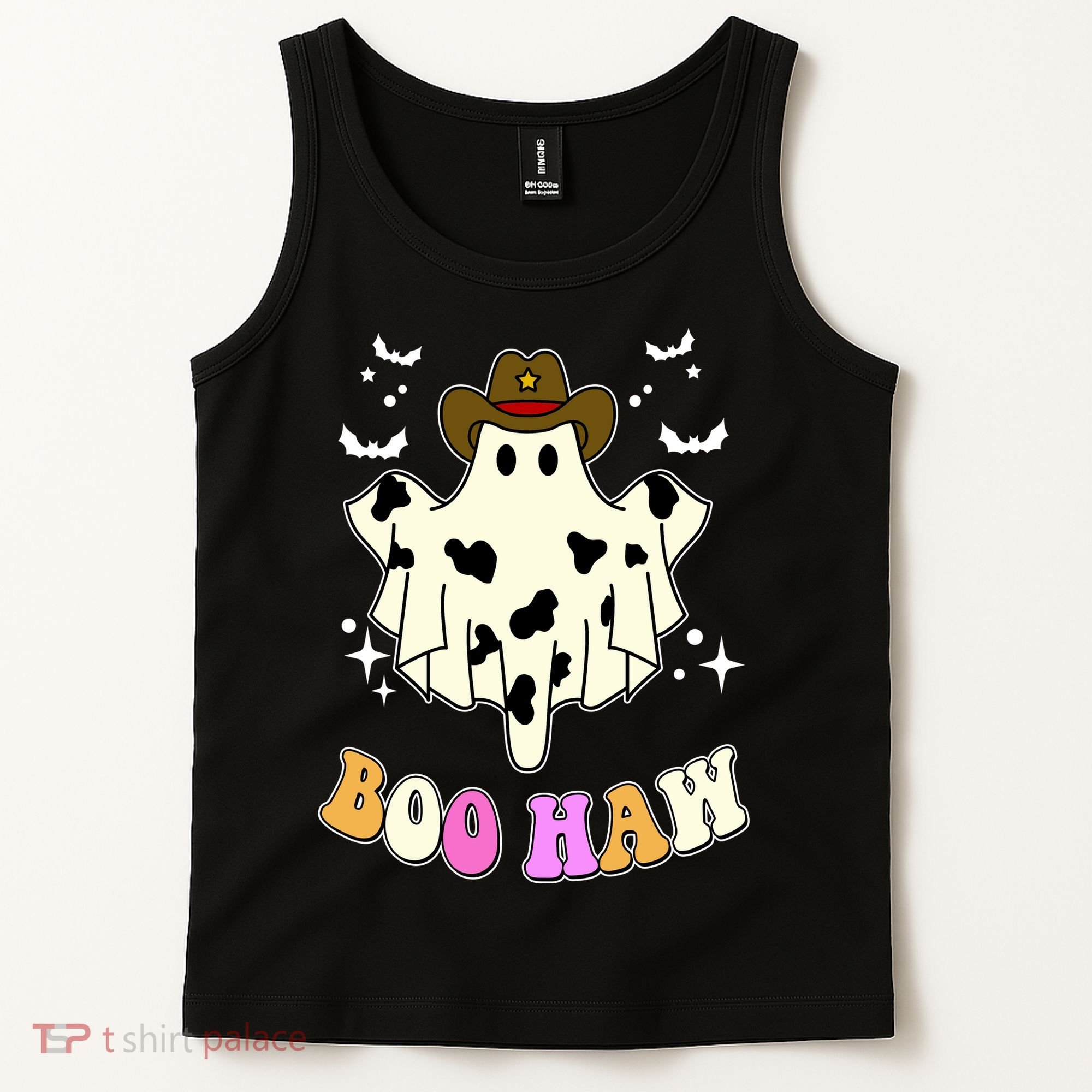 Boo Haw Retro Western Halloween Tank Top