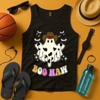 Boo Haw Retro Western Halloween Tank Top thumb 4