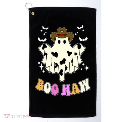 Boo Haw Retro Western Halloween Golf Towel