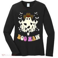 Boo Haw Retro Western Halloween Women's Long Sleeve Shirt thumb 0
