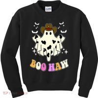 Boo Haw Retro Western Halloween Kids Sweatshirt thumb 0