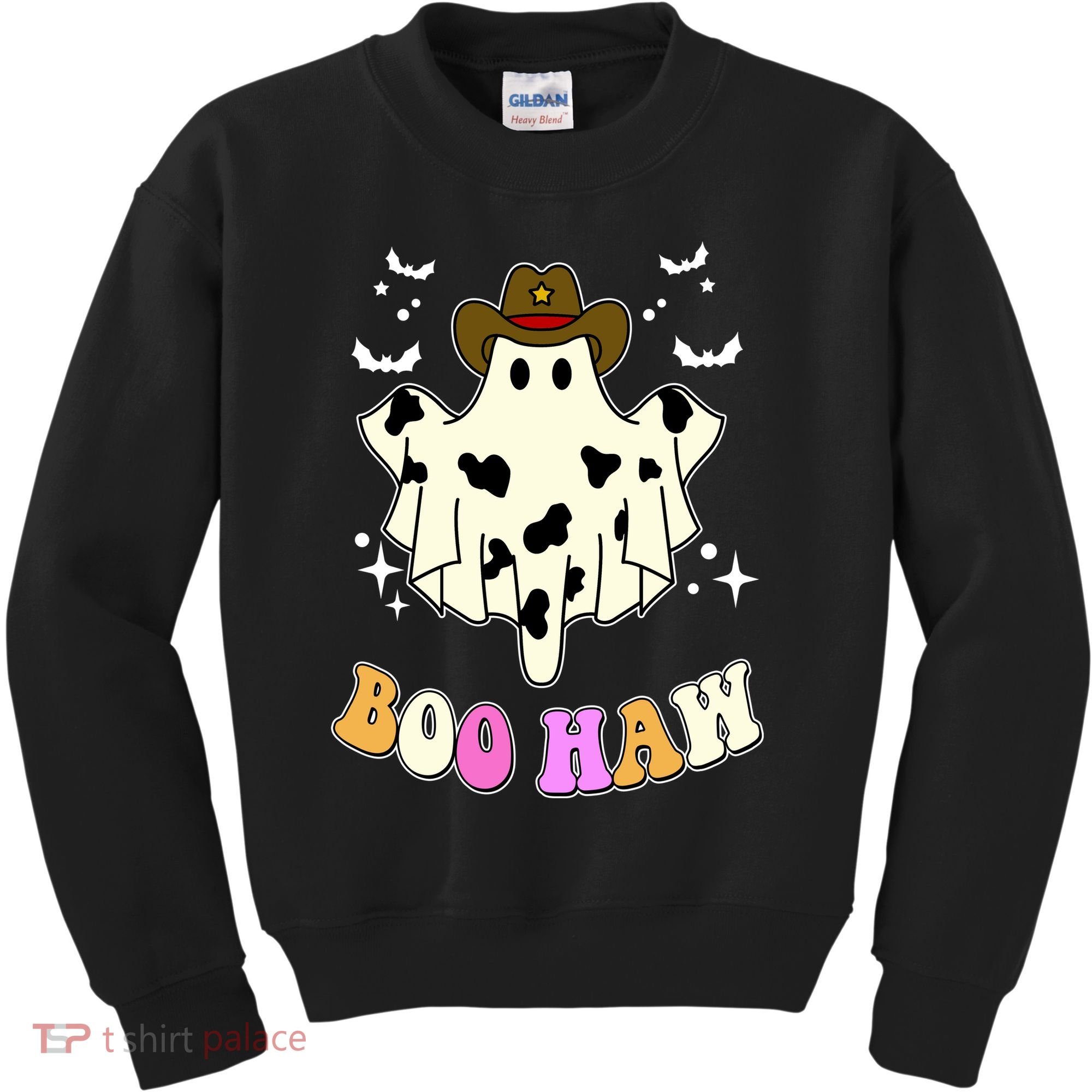 Boo Haw Retro Western Halloween Kids Sweatshirt