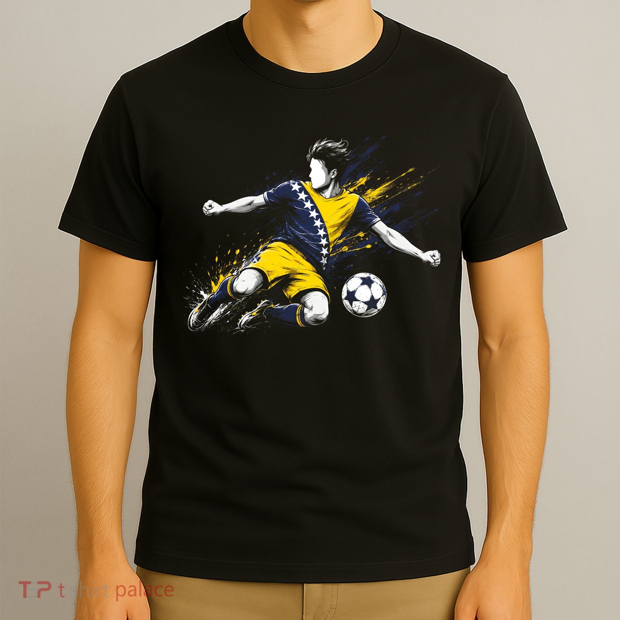 Bosnia Herzegovina Soccer Team Flag T-Shirt