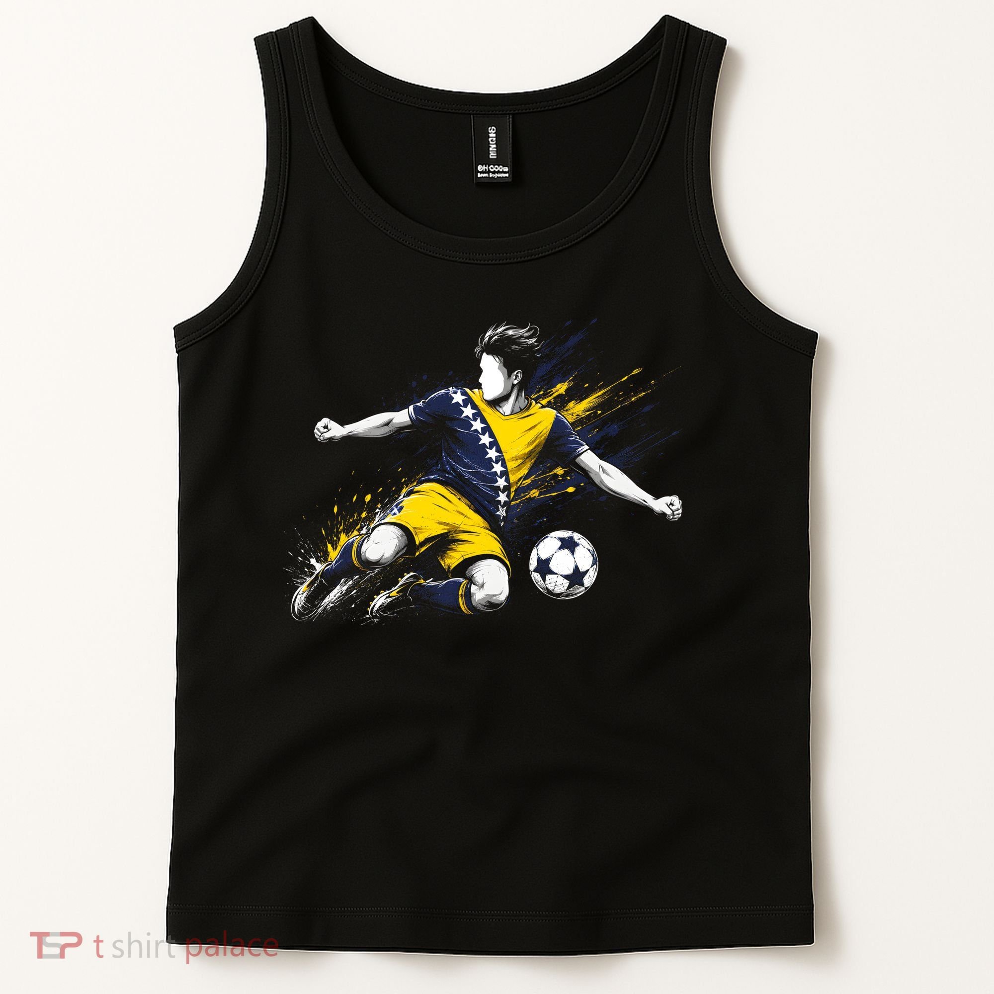 Bosnia Herzegovina Soccer Team Flag Tank Top