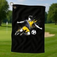 Bosnia Herzegovina Soccer Team Flag Golf Towel thumb 1