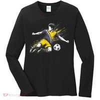 Bosnia Herzegovina Soccer Team Flag Women's Long Sleeve Shirt thumb 0