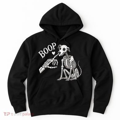 Boop Hand Skeleton And Dog Hoodie
