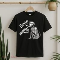 Boop Hand Skeleton And Dog T-Shirt thumb 2