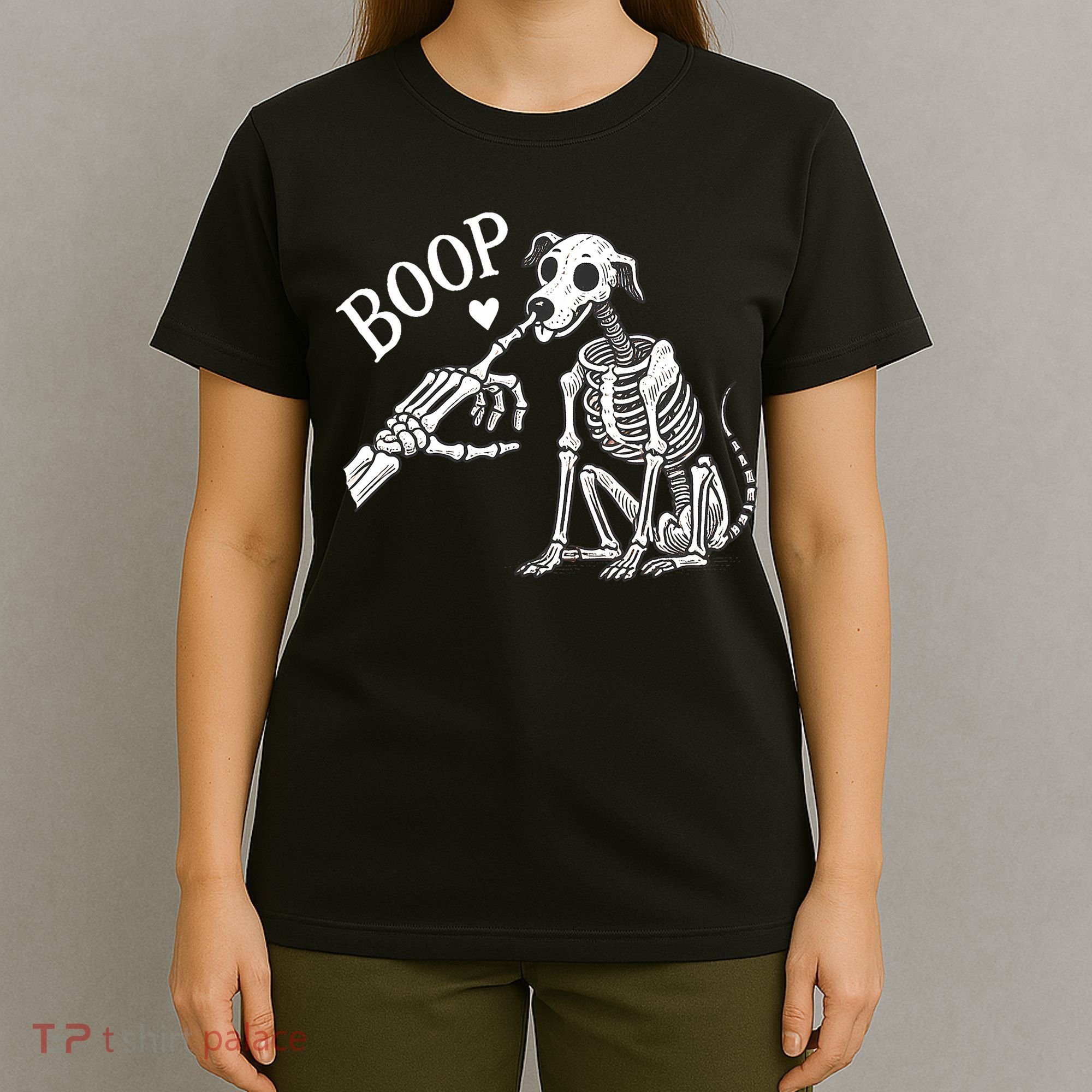 Boop Hand Skeleton And Dog T-Shirt