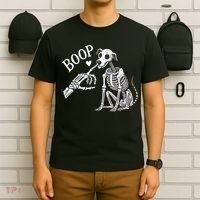 Boop Hand Skeleton And Dog T-Shirt thumb 6