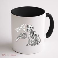 Boop Hand Skeleton And Dog Coffee Mug thumb 1