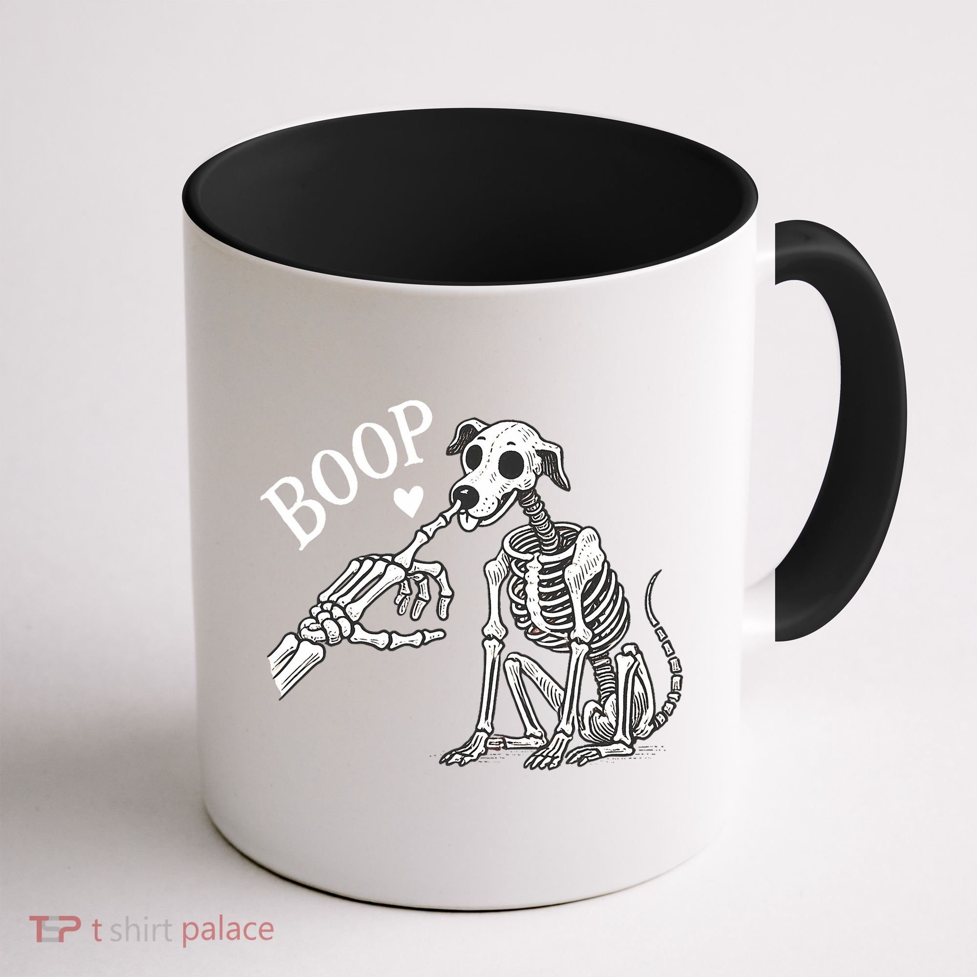 Boop Hand Skeleton And Dog Coffee Mug