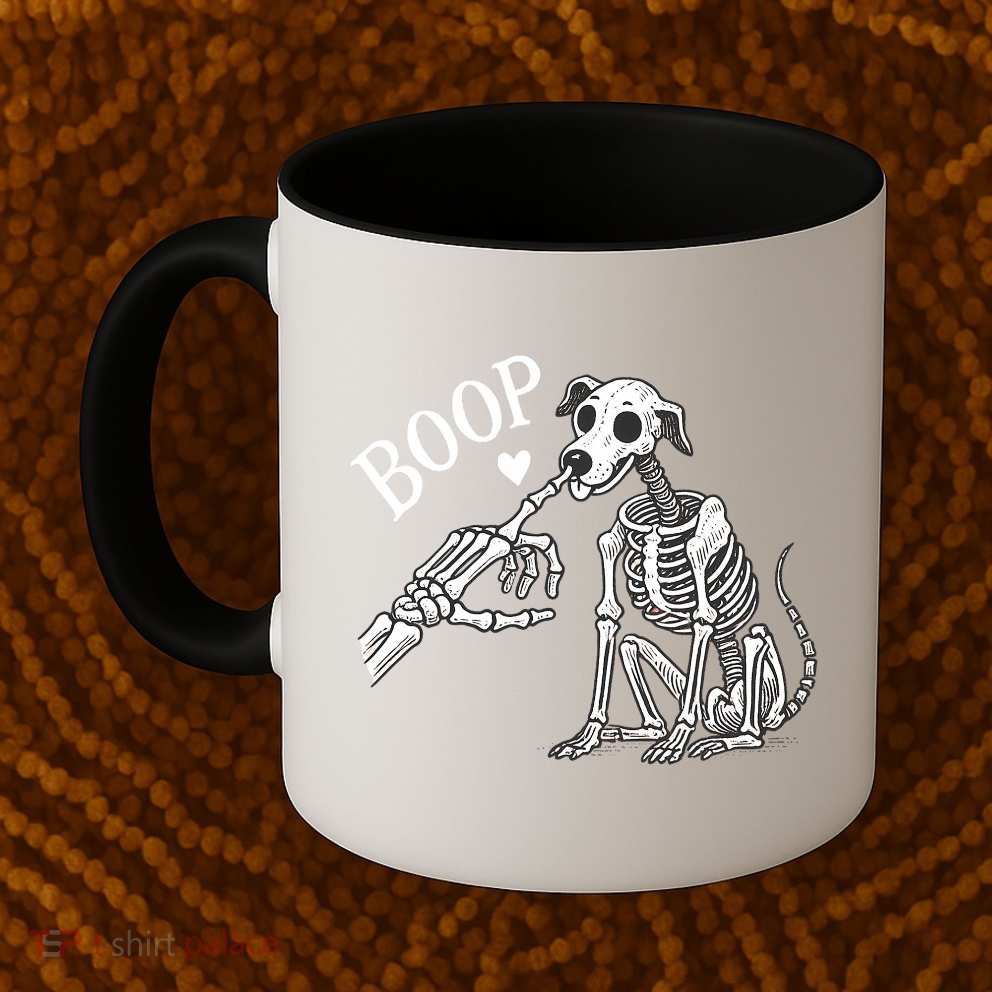 Boop Hand Skeleton And Dog Coffee Mug