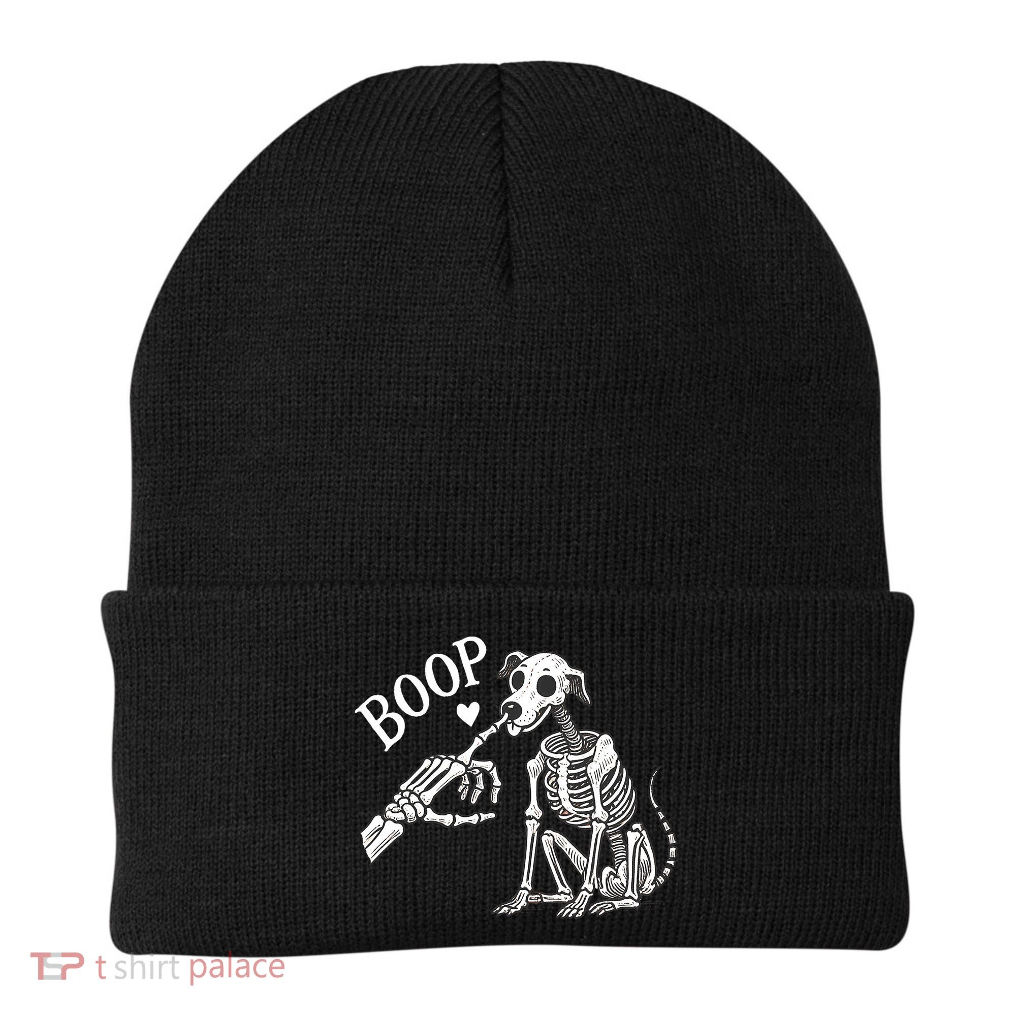 Boop Hand Skeleton And Dog Beanie