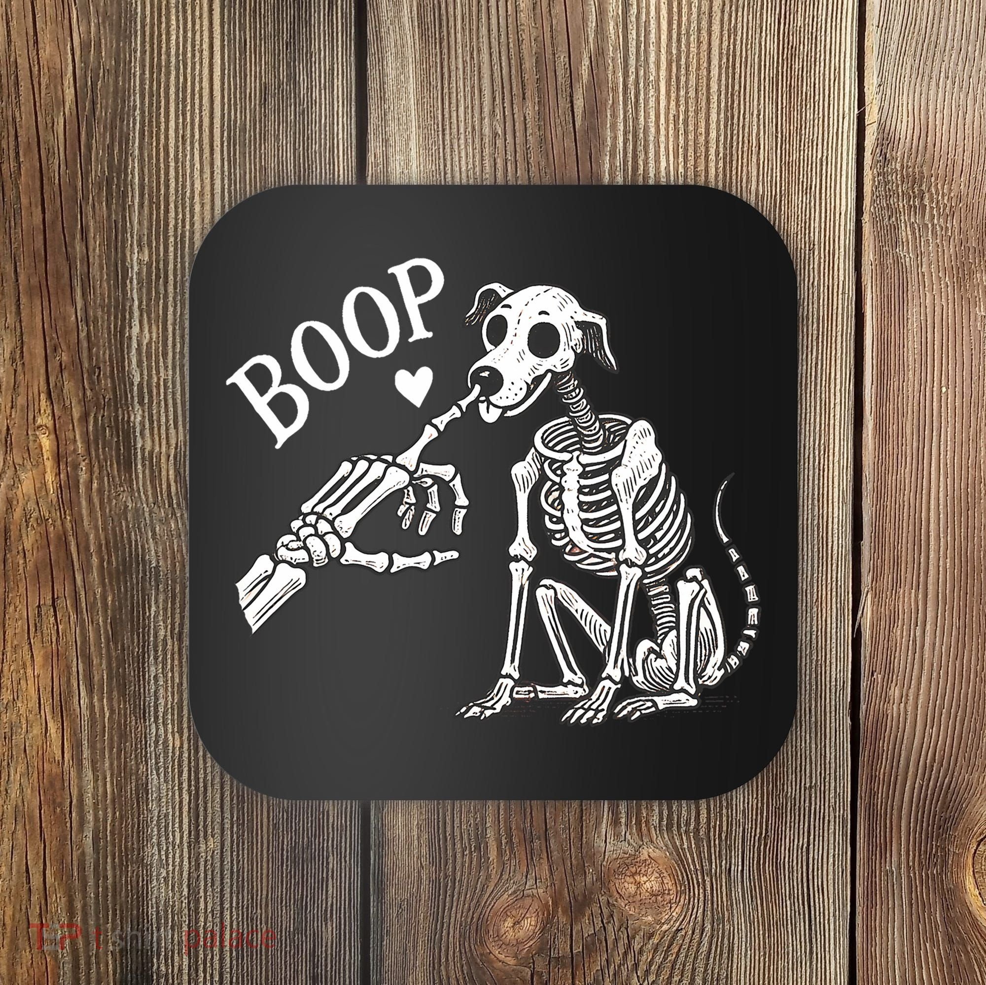Boop Hand Skeleton And Dog Coaster