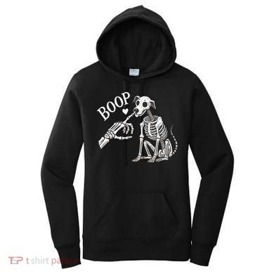 Boop Hand Skeleton And Dog Women's Hoodie