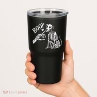 Boop Hand Skeleton And Dog Tumbler thumb 2
