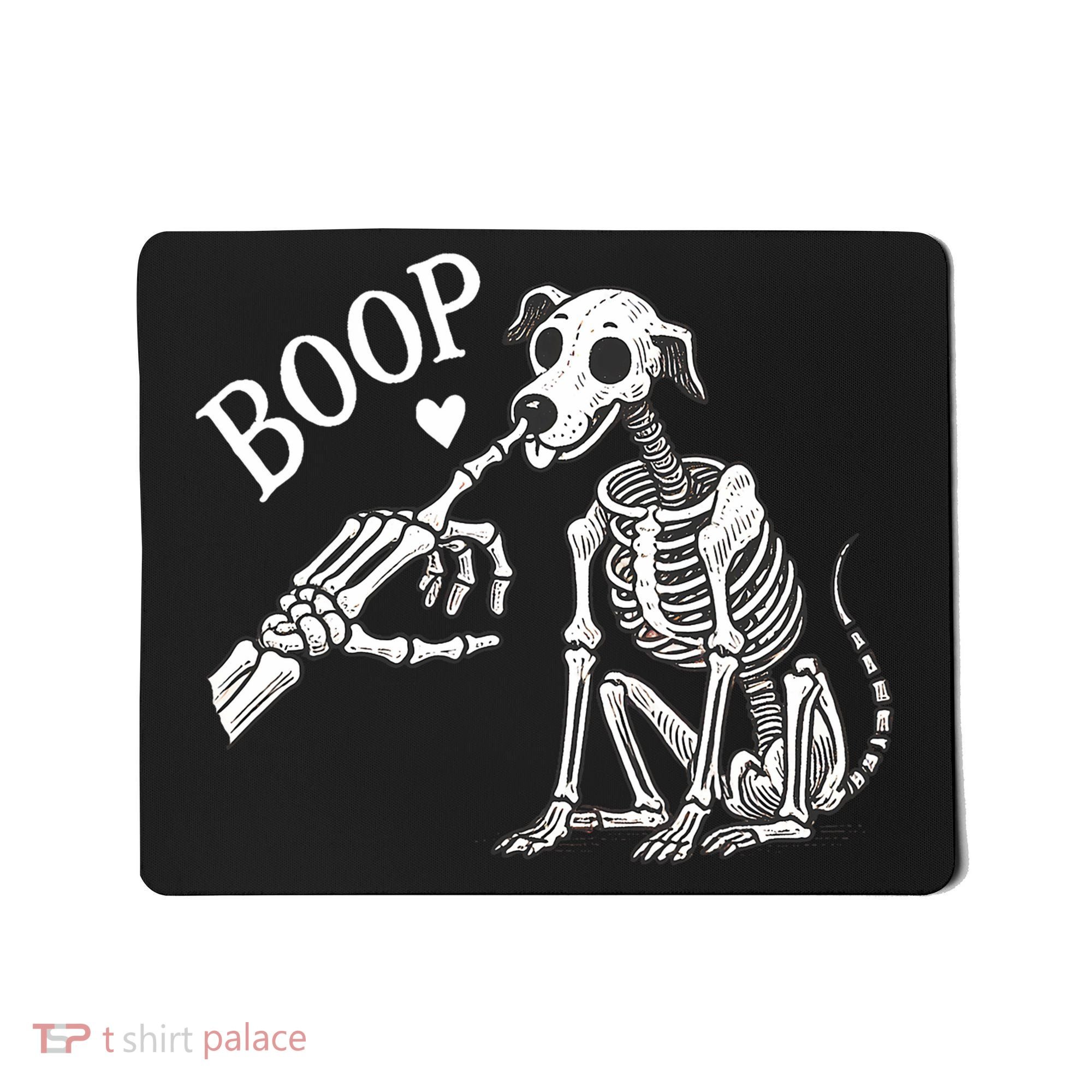 Boop Hand Skeleton And Dog Mousepad