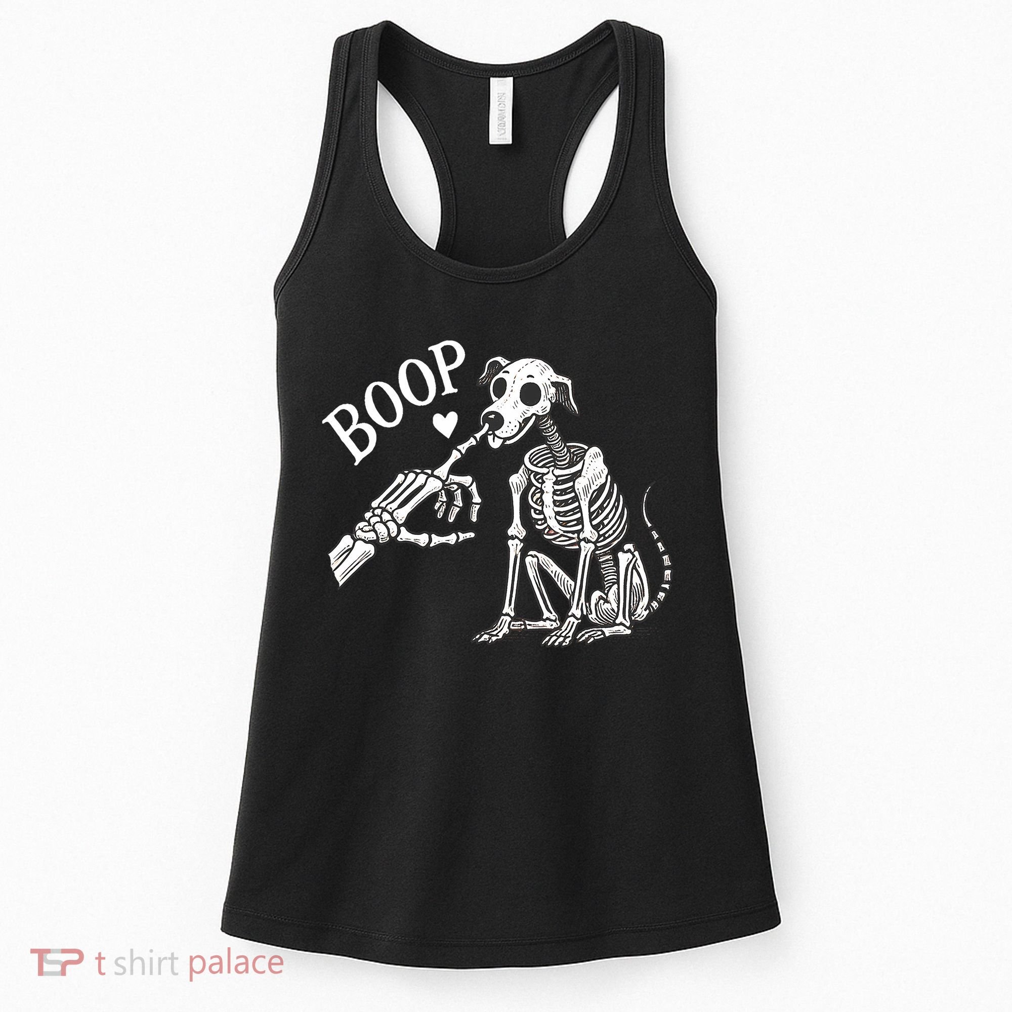 Boop Hand Skeleton And Dog Women's Tank Top