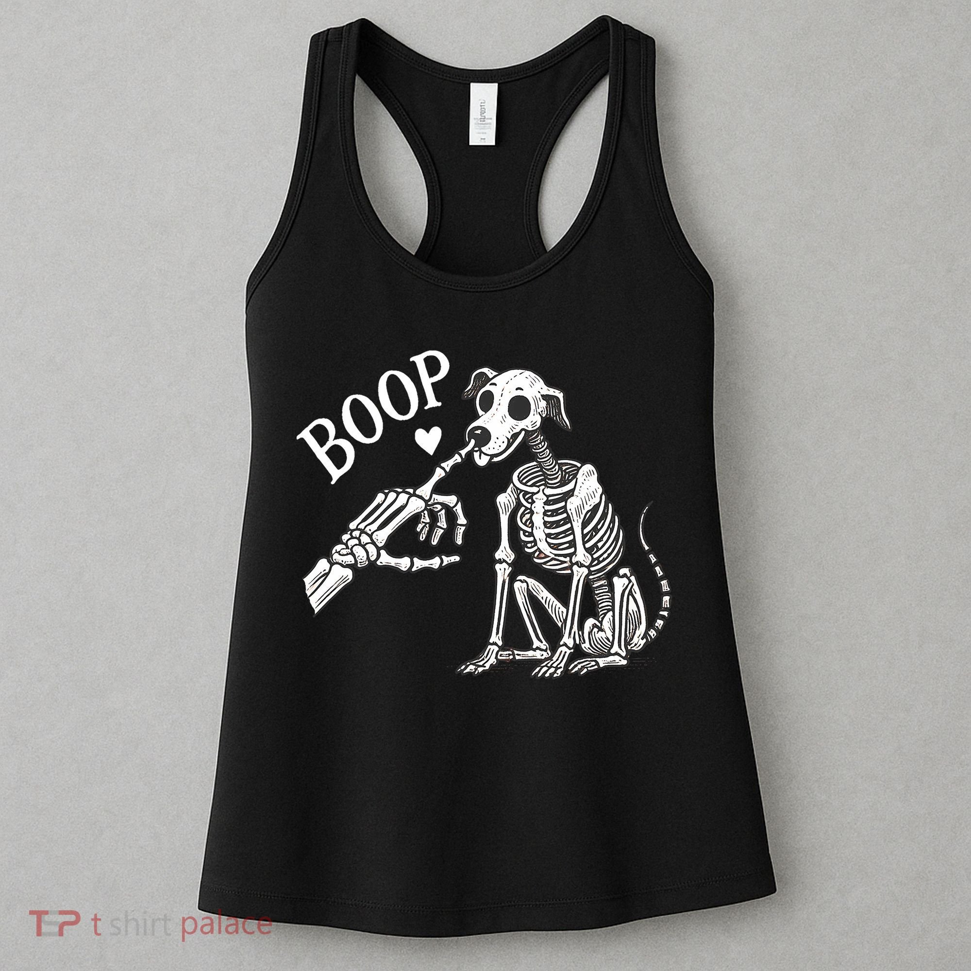 Boop Hand Skeleton And Dog Women's Tank Top