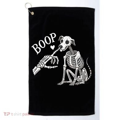 Boop Hand Skeleton And Dog Golf Towel