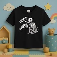 Boop Hand Skeleton And Dog Toddler T-Shirt thumb 3