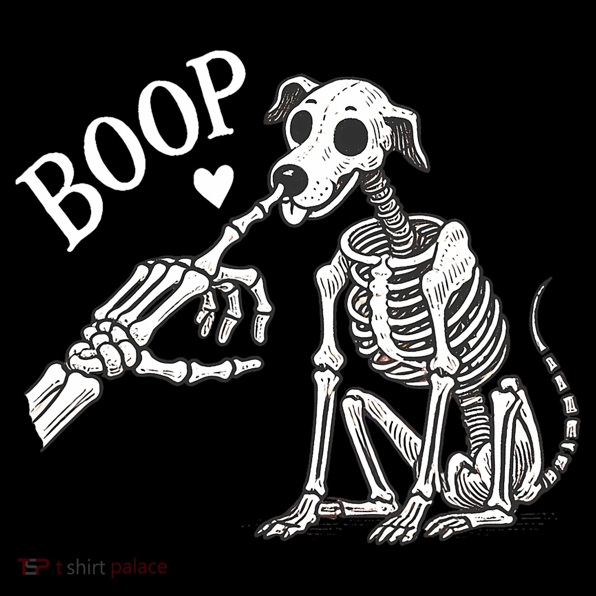 Boop Hand Skeleton And Dog Toddler T-Shirt