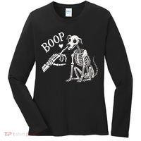 Boop Hand Skeleton And Dog Women's Long Sleeve Shirt thumb 0