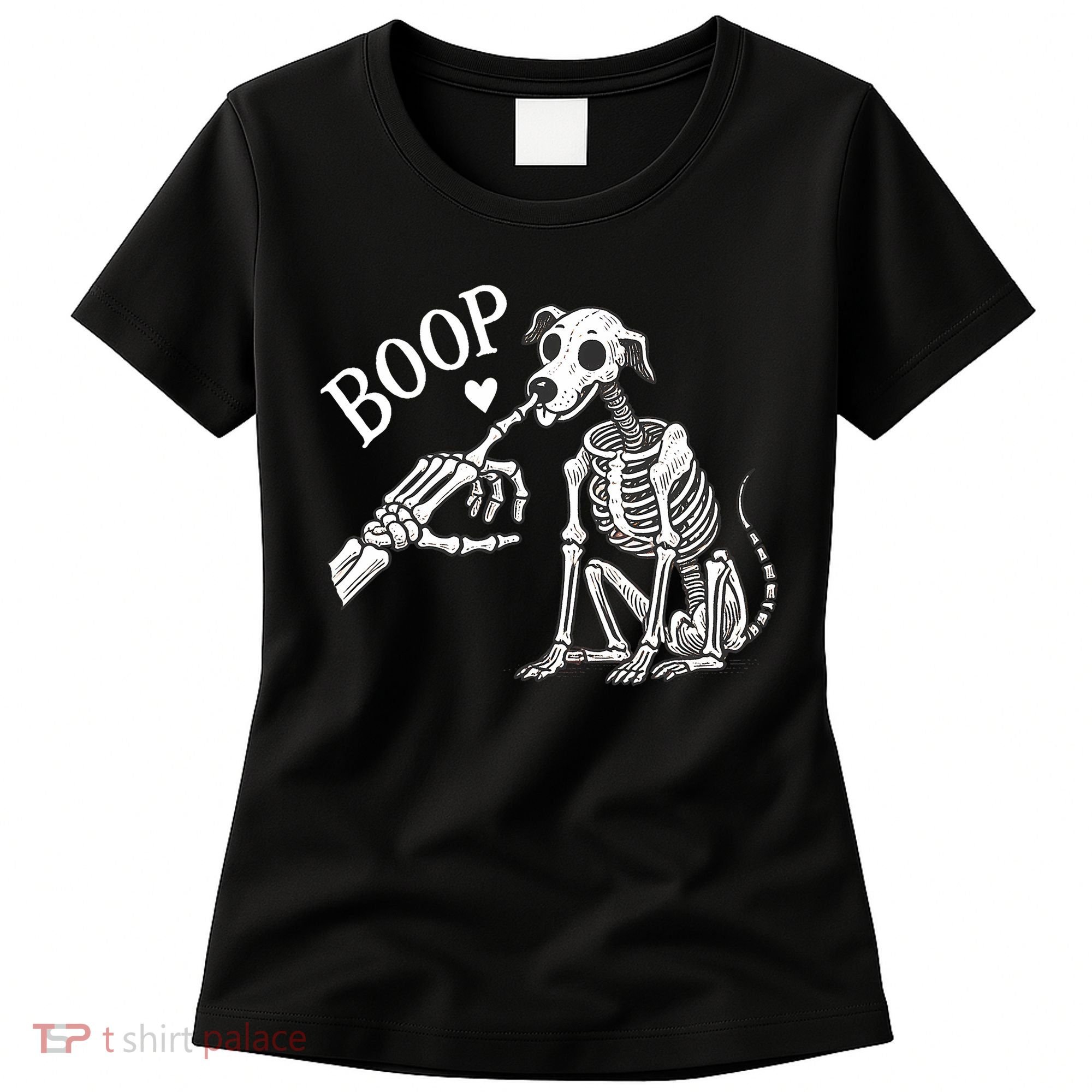 Boop Hand Skeleton And Dog Women's T-Shirt