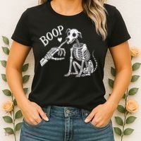 Boop Hand Skeleton And Dog Women's T-Shirt thumb 2