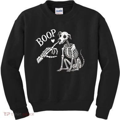 Boop Hand Skeleton And Dog Kids Sweatshirt