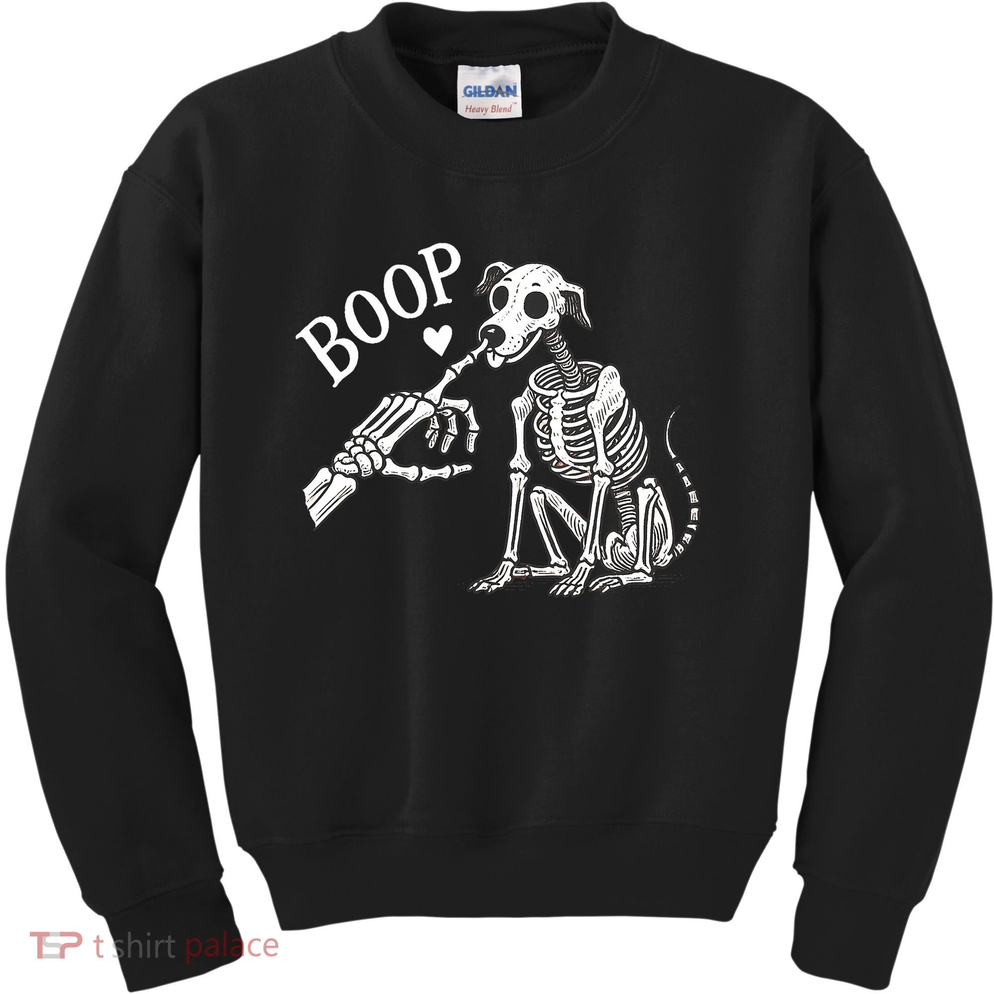 Boop Hand Skeleton And Dog Kids Sweatshirt