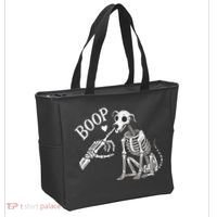 Boop Hand Skeleton And Dog Tote Bag thumb 2