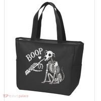 Boop Hand Skeleton And Dog Tote Bag thumb 3