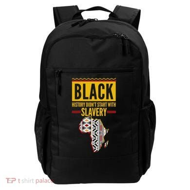 Black History DidnT Start With Slavery Africa Map Backpack
