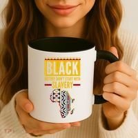 Black History DidnT Start With Slavery Africa Map Coffee Mug thumb 3