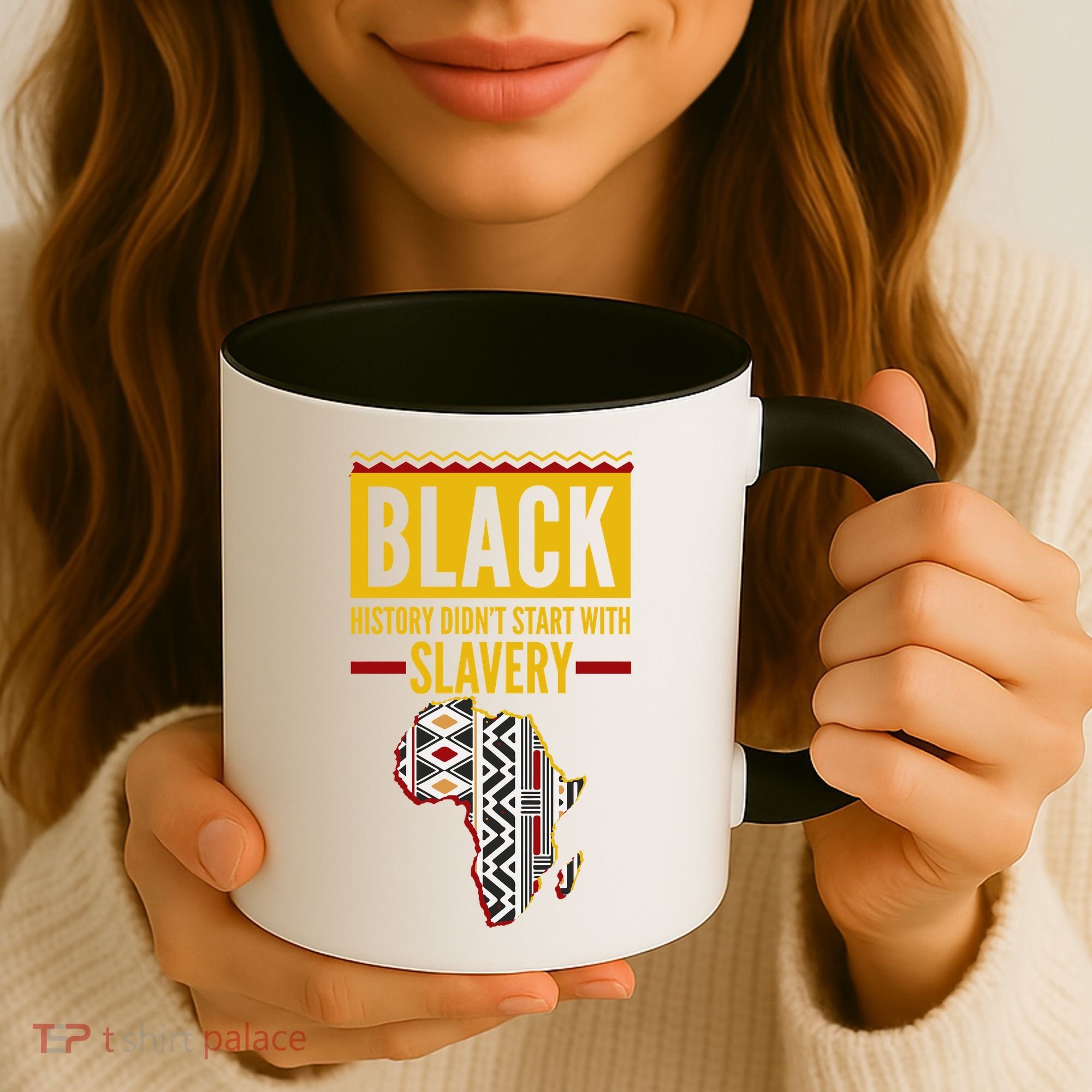 Black History DidnT Start With Slavery Africa Map Coffee Mug