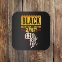 Black History DidnT Start With Slavery Africa Map Coaster thumb 0