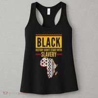 Black History DidnT Start With Slavery Africa Map Women's Tank Top thumb 3