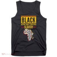 Black History DidnT Start With Slavery Africa Map Tank Top thumb 0
