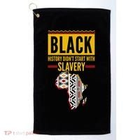 Black History DidnT Start With Slavery Africa Map Golf Towel thumb 0